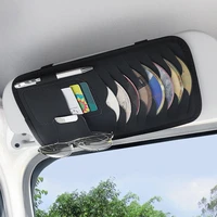 car sun visor glasses clip cd dvd card case holder storage clipper disks hold organizer bag clip car interior accessories
