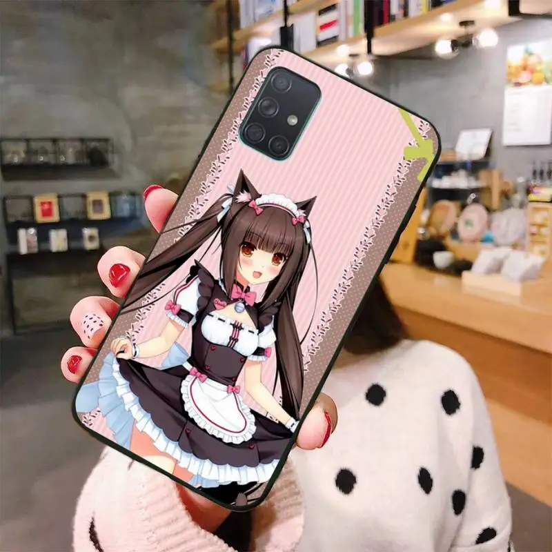 Nekopara Chocola Vanilla Cat Girl Phone Case For Samsung Galaxy A21S A01 A11 A31 A81 A10 A20E A30 A40 A50 A70 A80 A71 A51 5G | Мобильные