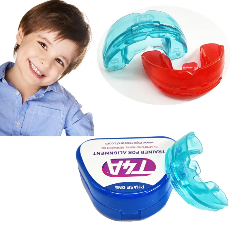 Ортодонтический тренажер MRC T4A голубой цвет красные коронообразные зубы