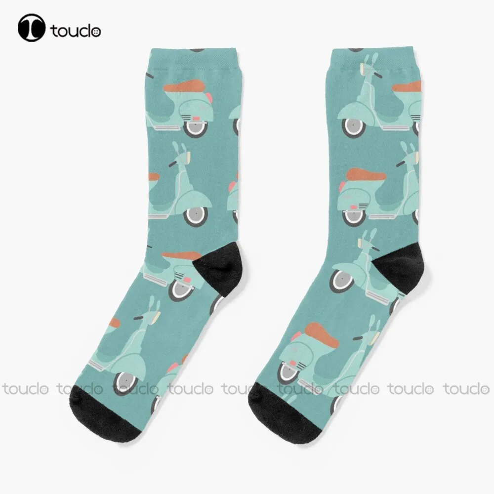 

Mint Scooter Socks Novelty Socks For Men Christmas New Year Gift 360° Digital Print Personalized Custom Hd High Quality