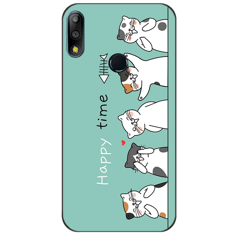 Милый мультяшный боковой чехол для телефона Asus Zenfone Max Pro M2 ZB631KL ZB633KL Мягкая