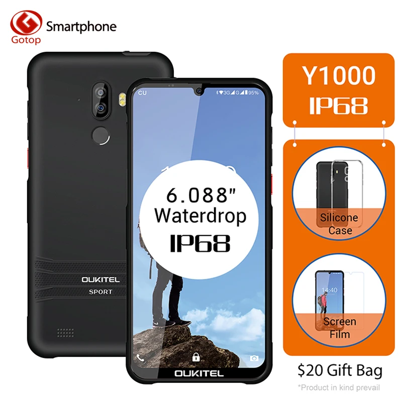 OUKITEL Y1000 2 ГБ 32 карты смартфон Android 9 0 MT6580P четырехъядерный 6 08 'ཏ 5: Распознавание