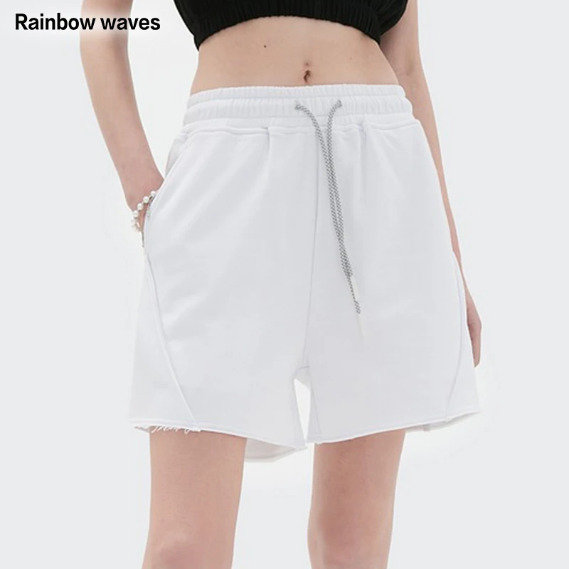 

Шорты женские с завышенной талией, черные, серые, белые, зеленые