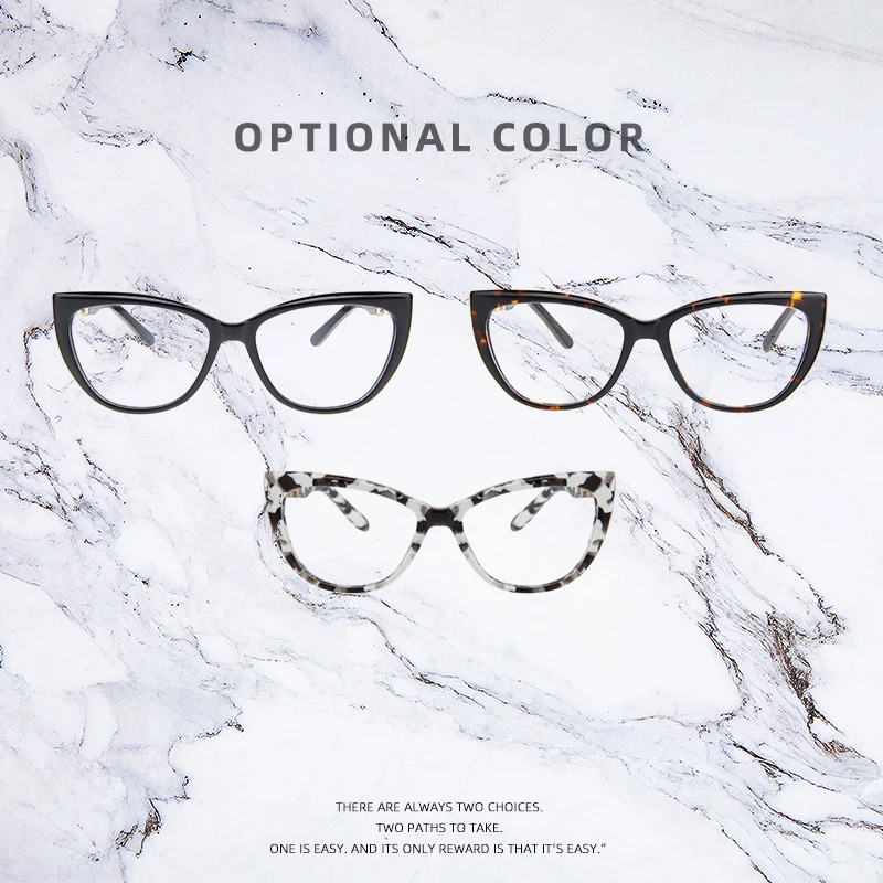 Унисекс оправа кошачий глаз Женская Ретро металлическая прозрачная для очков