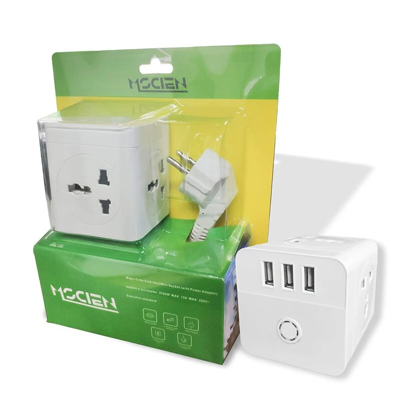 3318 Европейская дорожная мощность для Cube удлинитель 4 гнезда 3 usb порта зарядки