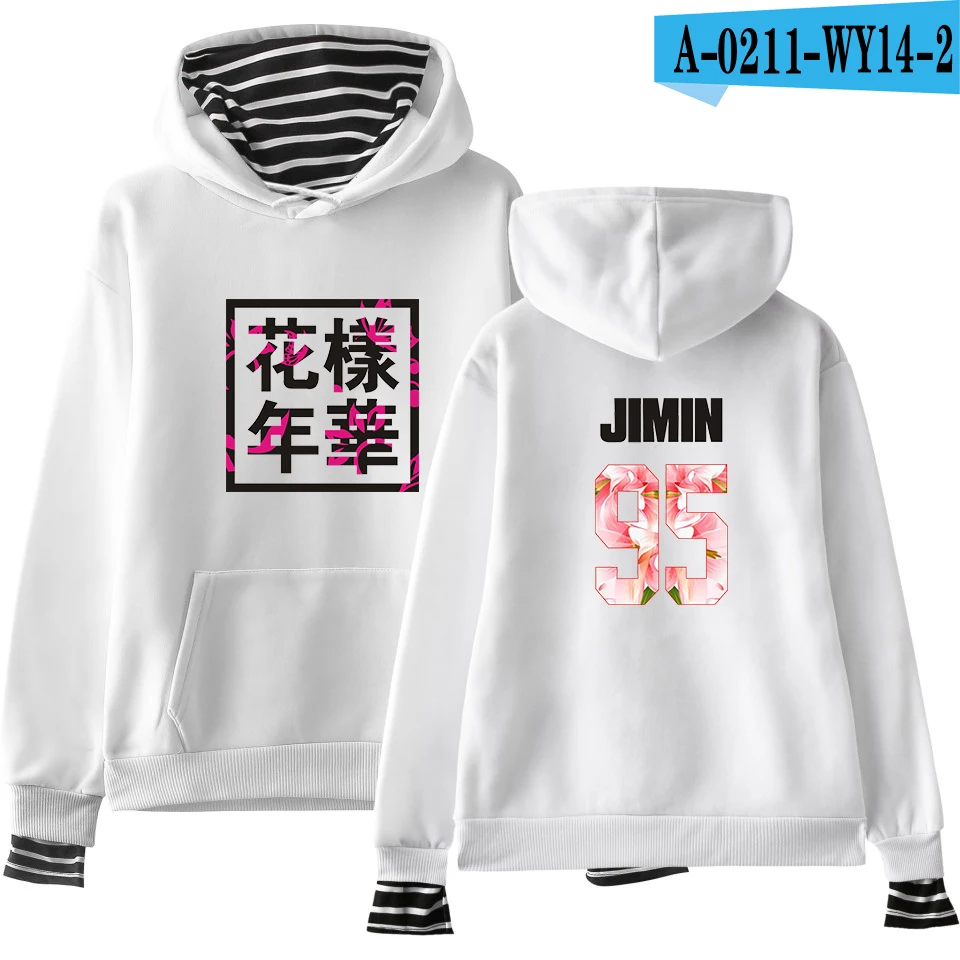 white Bangtan мальчики JUNG KOOK JIN V пуловер кепка хип хоп Kpop Harajuku одежда поддельные две части толстовки кофты для женщин/мужчин kpop - Цвет: white