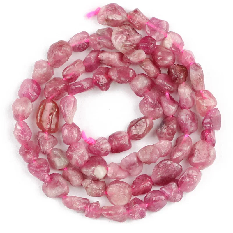 

YHBZRET Red tourmaline carnelian Irregular Gravel Natural Stone chip beads For Jewelry making bracelet necklace DIY Accessories