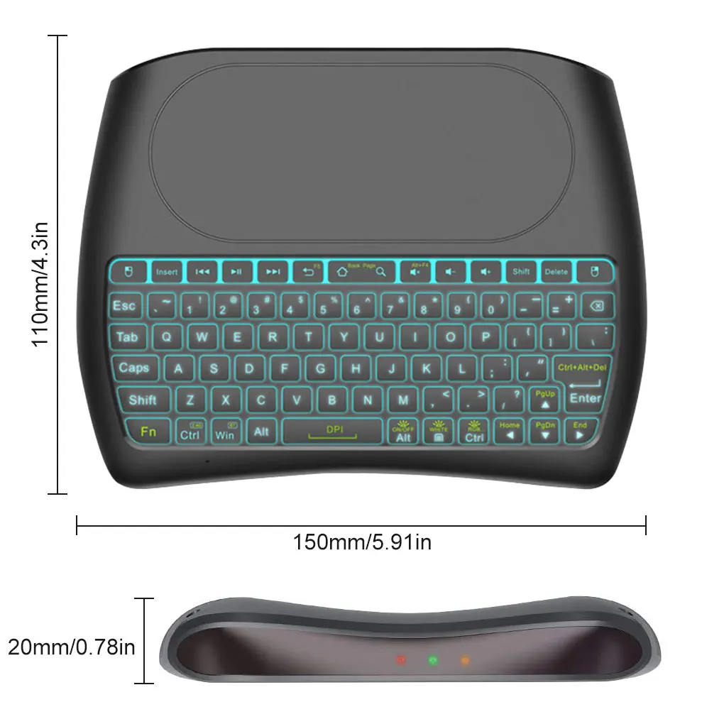 Bluetooth-Клавиатура Mini Travel беспроводная клавиатура компьютера для iPad Pro 2020 8 7 6 Air 4 3 2