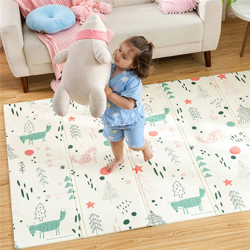 3 Утолщенный детский двусторонний игровой коврик игрушки Xpe Puzzle BPA Free детский коврик Tapete Infantil детский коврик для ползания складной детский ковер - Цвет: 3