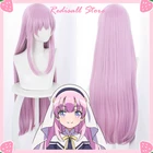 Парик Kamisama ni Natta Hi для косплея Хина Сато, длинные прямые розовые волосы длиной 90 см, для взрослых