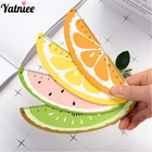 Линейка Yatniee деревянная в виде фруктов, 15 см, 1 шт.