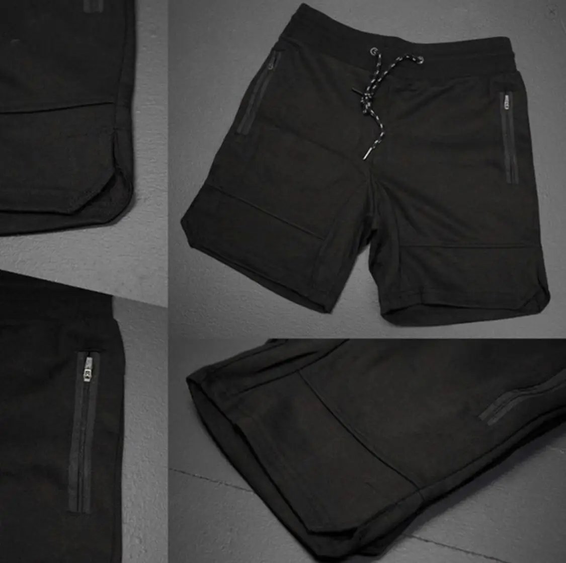 Мужские повседневные шорты ZOGAA однотонные дышащие с эластичной резинкой на талии