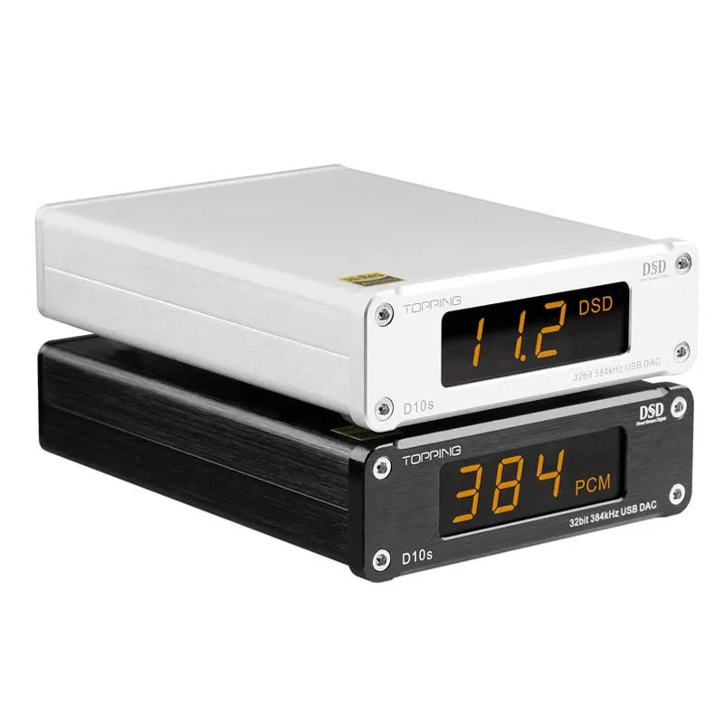 TOPPING D10s USB DAC XMOS XU208 ES9038Q2M PCM384KHz DSD256 Support COAX/OPT/RCA Output HIFI Decoder Plug and play|Цифро-аналоговые
