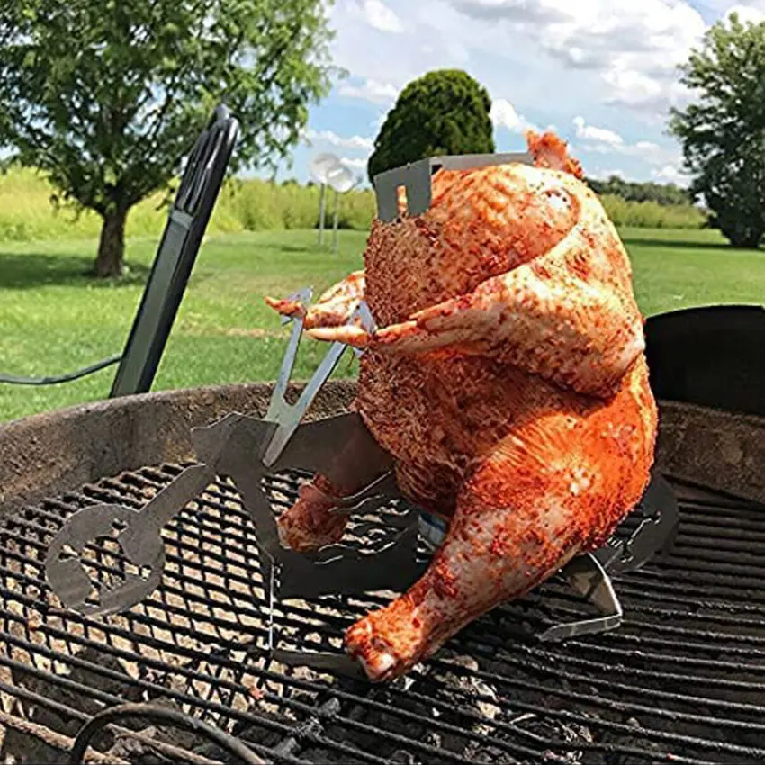 Подставка для курицы пивная забавная американская стальная стойка мотоцикла