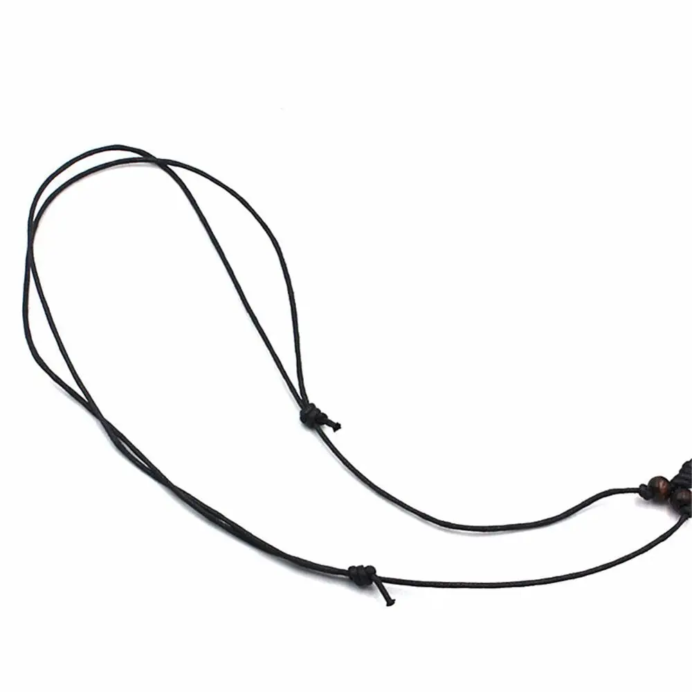 Винтажное ожерелье унисекс из вощеной веревочки с морской черепашкой и