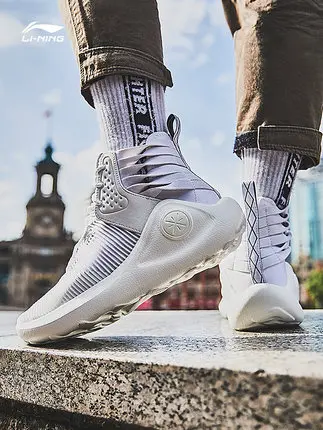 Li-Ning/мужские баскетбольные кроссовки Wade INFITINITE; спортивная обувь; светильник; спортивные кроссовки; спортивная обувь; SJFM18 - Цвет: AGWN007-3H