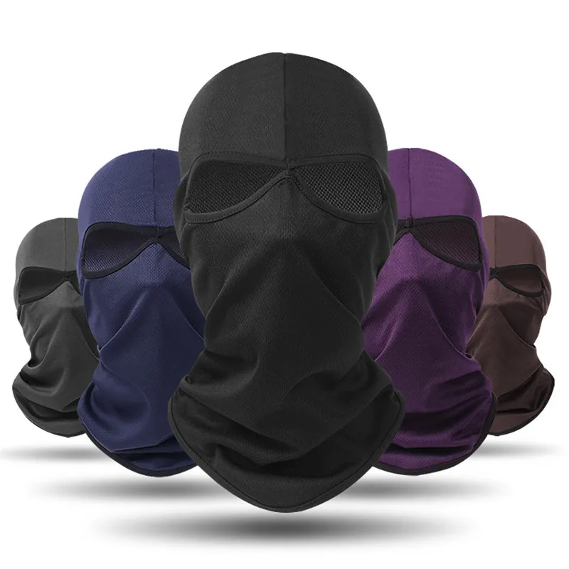 Фото Лыжная маска с полным лицевым покрытием шапка дизайн Балаклава армейская