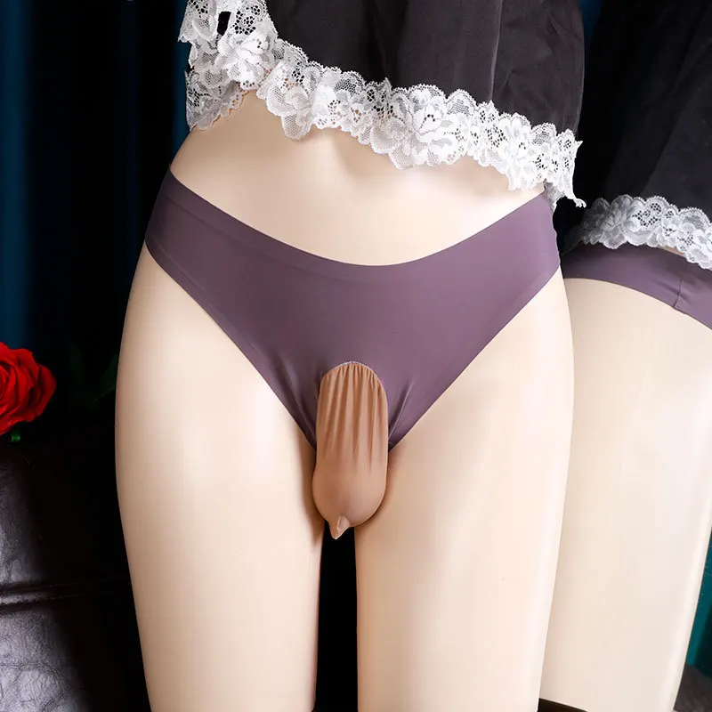 Новое сексуальное нижнее белье sissy для Для мужчин Ice silk бесшовные стринги