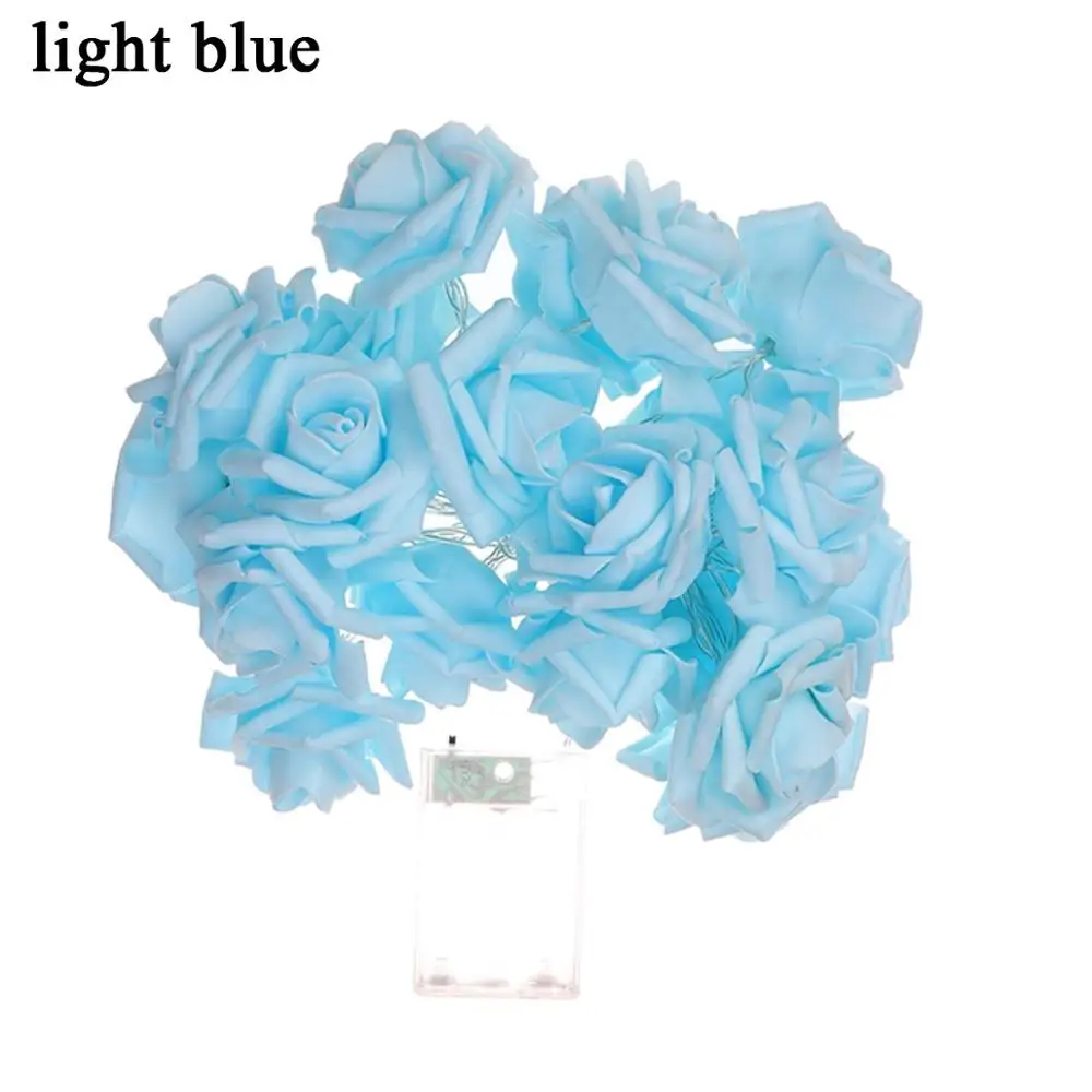 Battery Operated LED Rose Flower Christmas Holiday String Lights For Valentine Wedding Decoration 10/20 Lamp | Освещение