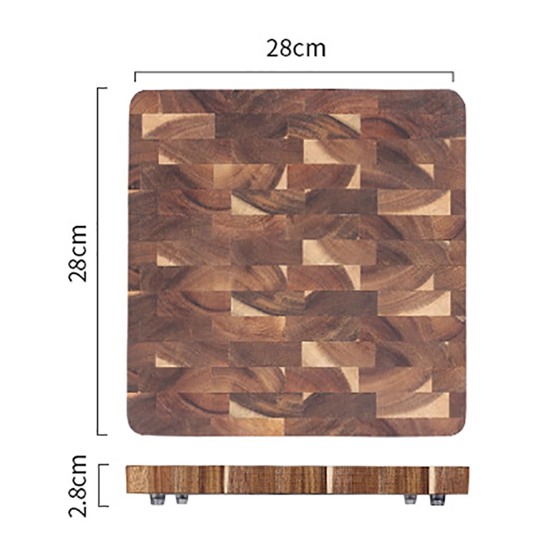 Высококачественная разделочная доска из дерева акации Твердый Прочный