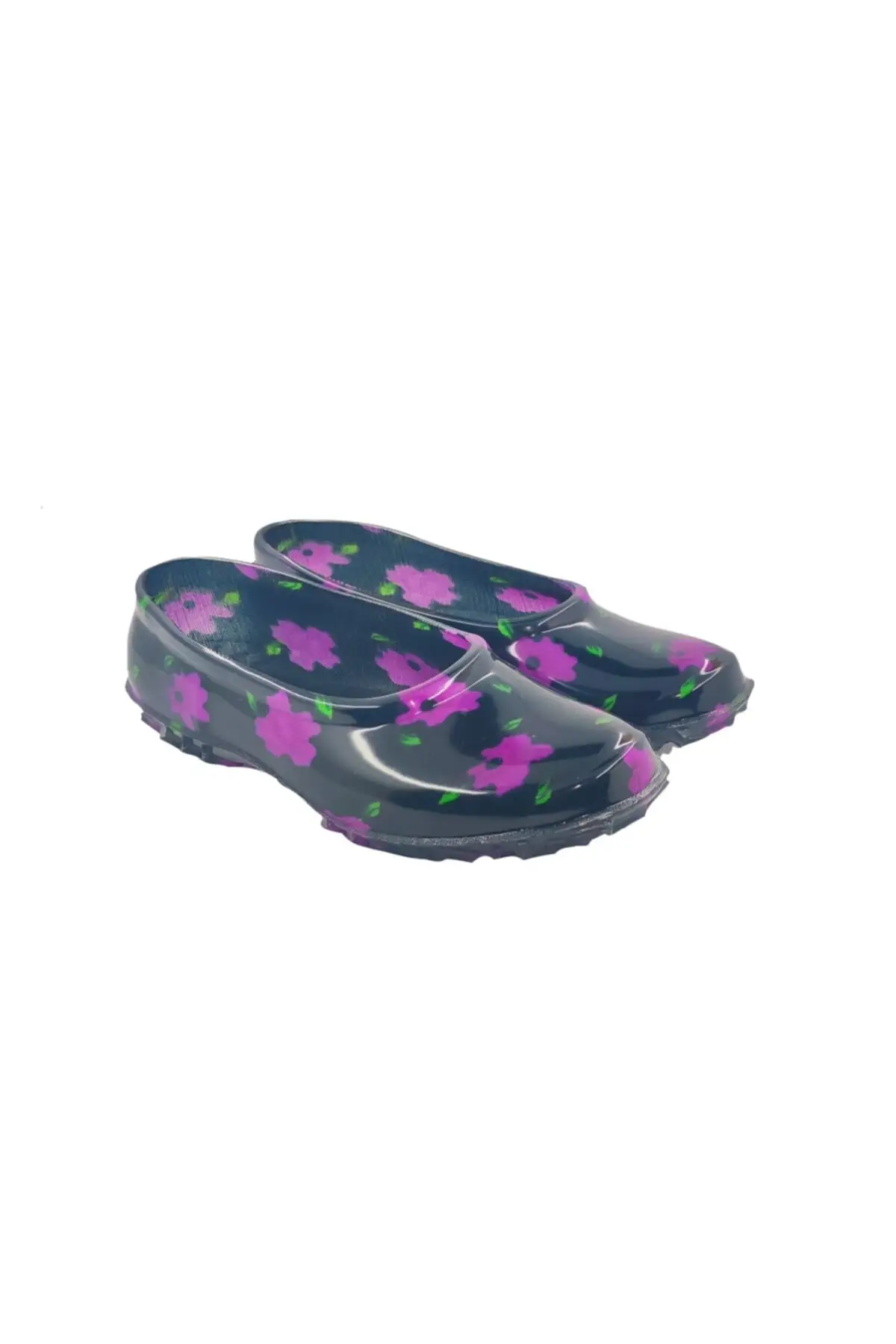 

Women's Purple Color Floral Rubber Shoes