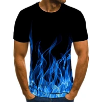 uney flame graphic t shirt tees 3d paint us size shirt tshirt menwoman smoke short sleeve round neck tops la tees