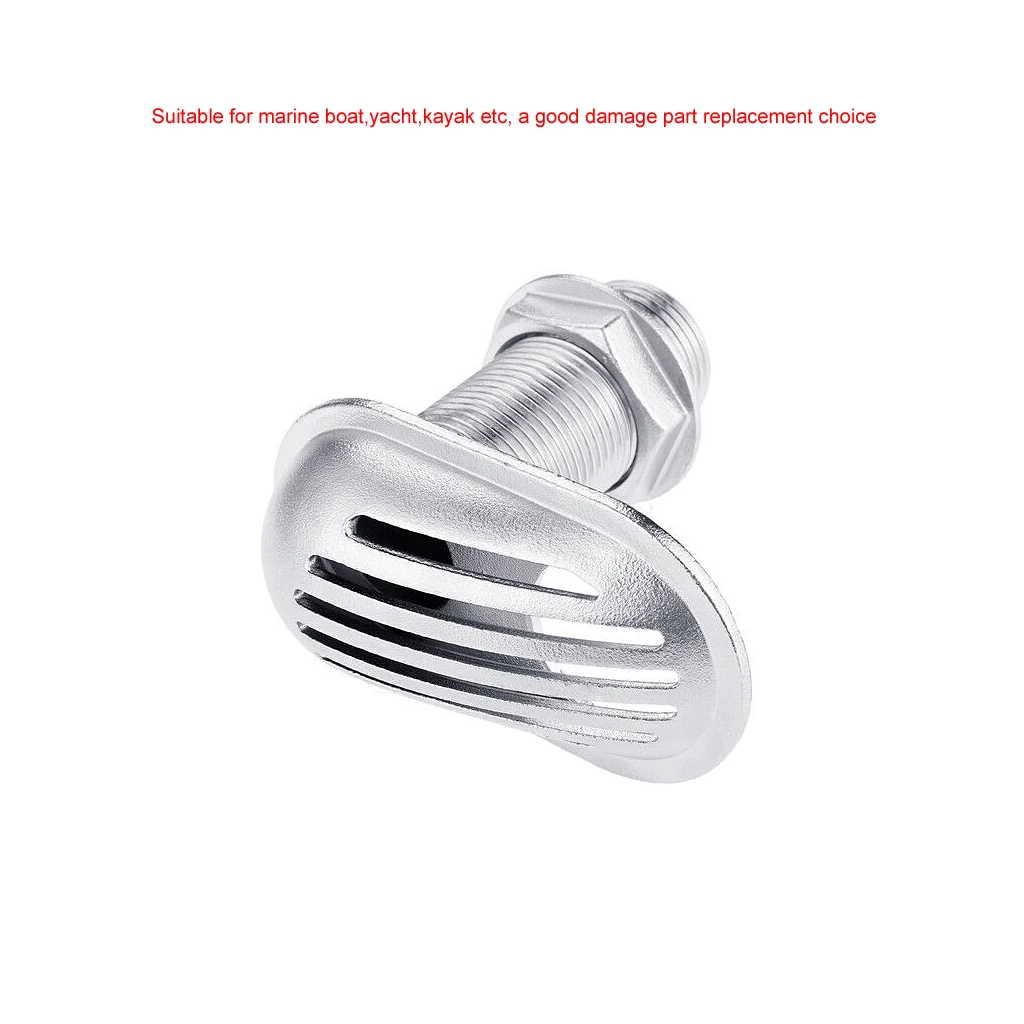 

Stainless Steel 316 Boat Intake Strainer Thread Thru-Hull Pump Hose Fitting Water Outlet Hose Pipe Marine Hardware Accessories