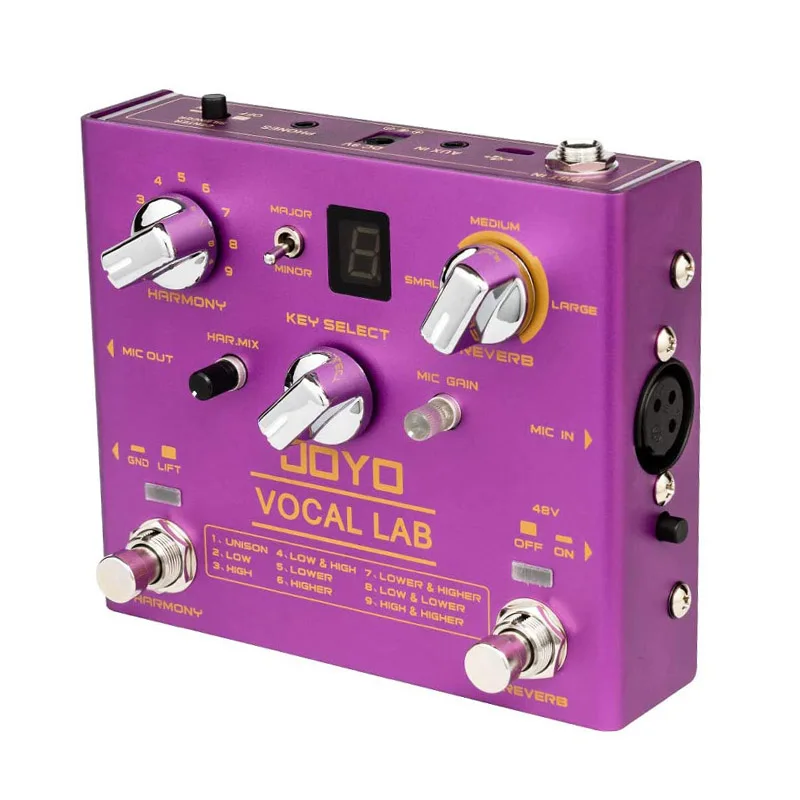 JOYO R-16 Vocal Lab Harmony 9 Multi Effects Specially Designed for Singing Fit with Dynamic Microphone | Спорт и развлечения