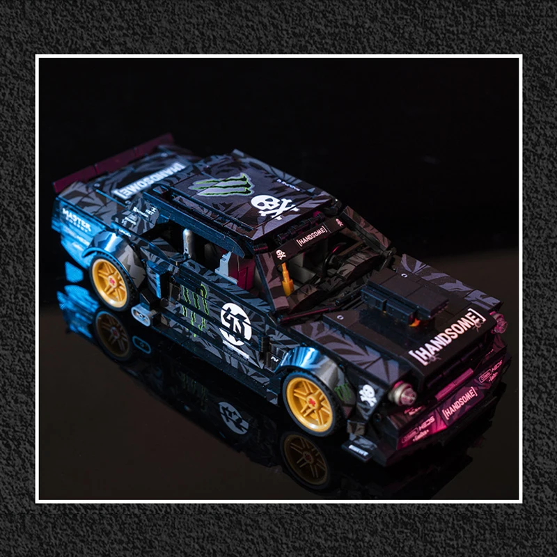 

Mustanged Pull back Technic Car Series Car Building Blocks Speed Racing Bricks Model Car Kids Toys Christmas Gifts DIY 8406