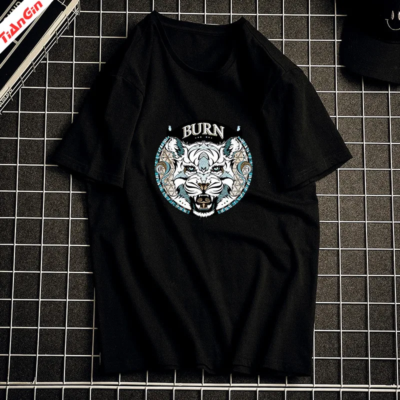 

2021 Summer Men 's T- Shirt Loose Pure Cotton Harajuku Oversized T- Shirt Casual graphic t shirts Short Sleeve Tees Top Print