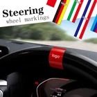 Автомобильный значок, красные наклейки на руль, Аксессуары для мини-медного холодильника R60 R61 F54 F55 F56 F57 F60 Drone