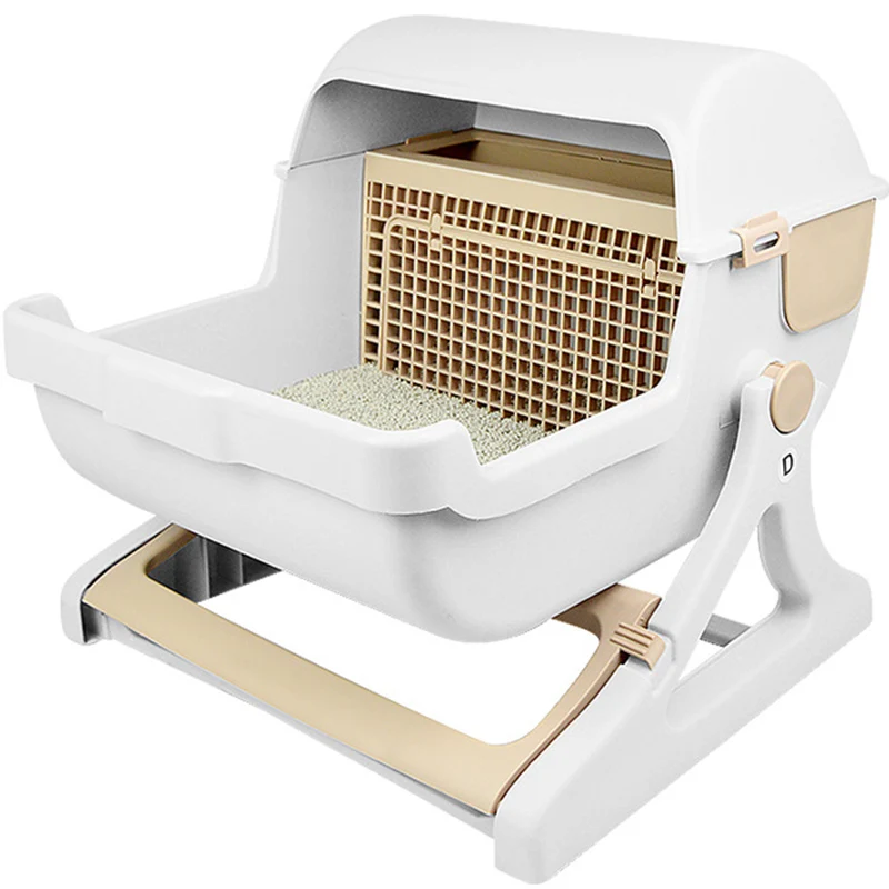 

Semi-automatic cleaning cat litter basin Cat open urine Basin