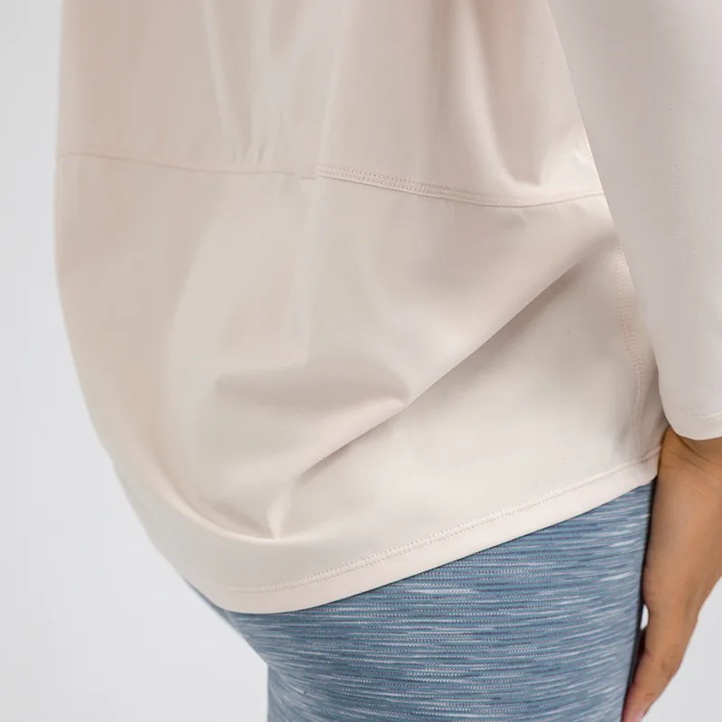 Женская рубашка с длинным рукавом для фитнеса йоги женский спортивный топ тонкая