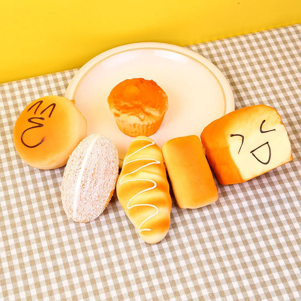 Мягкая игрушка-сжималка для хлеба Yummy игрушка детей подарок на завтрак тост