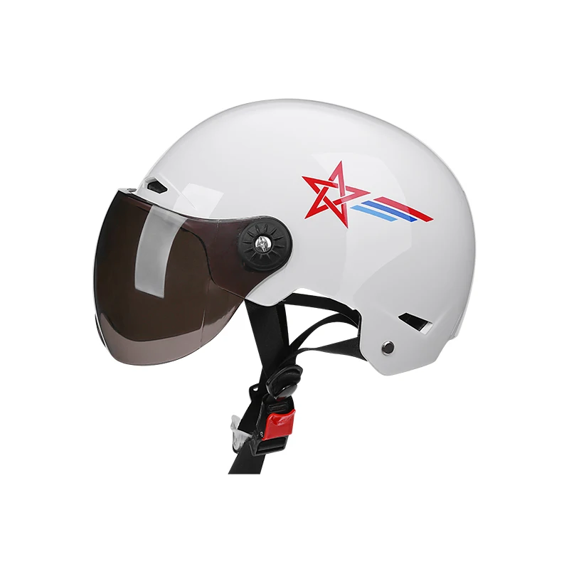 

Half Motorcycle Helmet Retro Vintage Casque Urban Commute Cascos Moto Scooter Mujer Mopeds Vespa Capacete De Moto Women