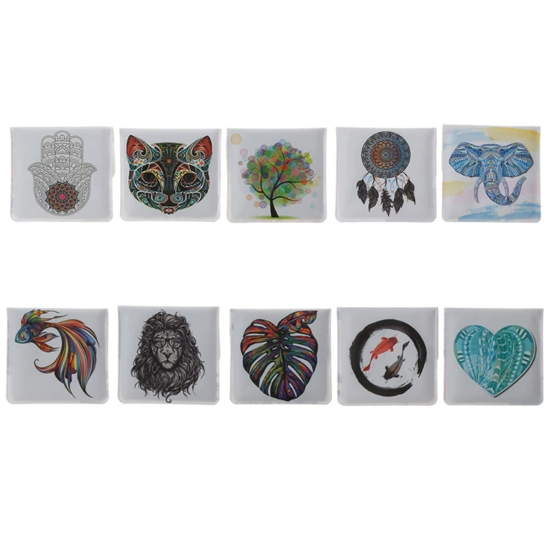 

5 Pack Assorted Portable Small Smell Proof Cigarette Ash Pouch Compact Fireproof PVC Odorless Ashtray Pocket Bags Kit