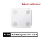 Электронные весы xiaomi Mi 2, умные цифровые напольные весы для ванной, безмен для жира, светодиодный экран, приложение, Bluetooth