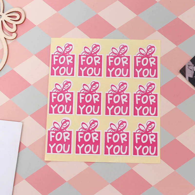 

180pcs/lot Pink Color For You Stickers DIY Hand Made For Gift Sealing Sticker