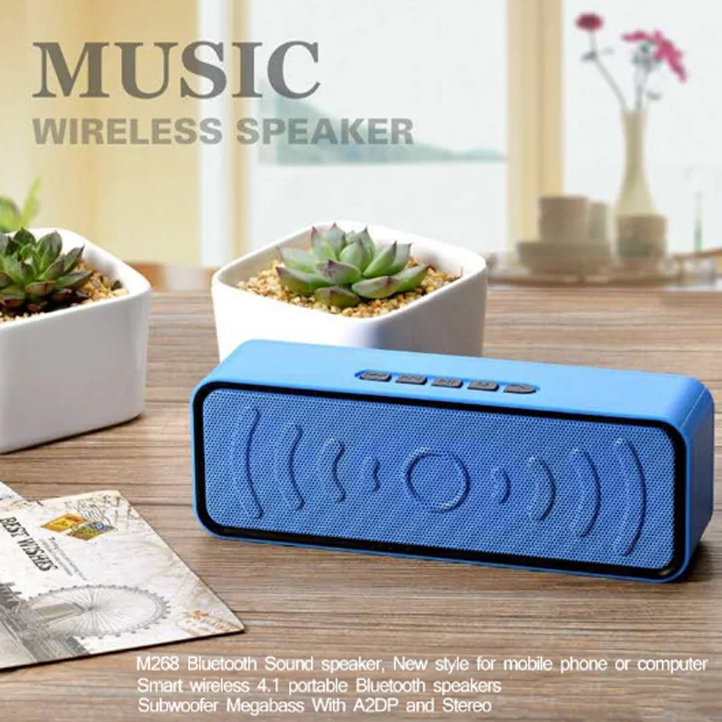 Высококачественный M268 Megabass звуковой мини-динамик сабвуфер с A2DP Bluetooth стерео
