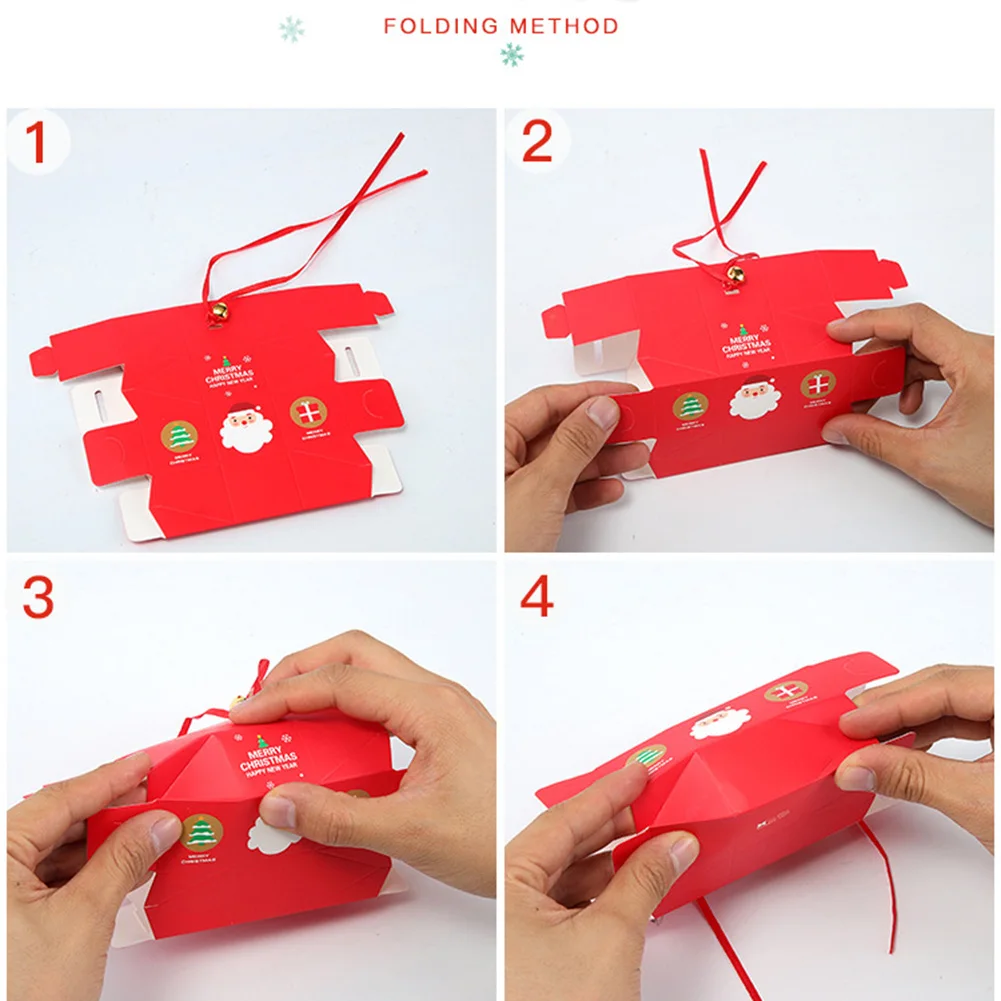10 шт. Рождественский подарок сладкая переноска коробка для конфет упаковка