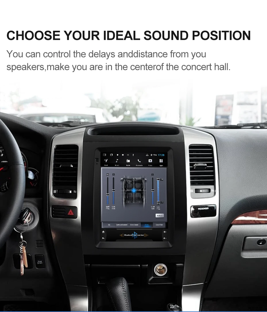 Isudar H53 Вертикальный 1 Din Android авто радио для Toyota/Prado 120 2004-2009 gps Автомобильный мультимедийный ram 4G rom 64G FM для модели Telsa