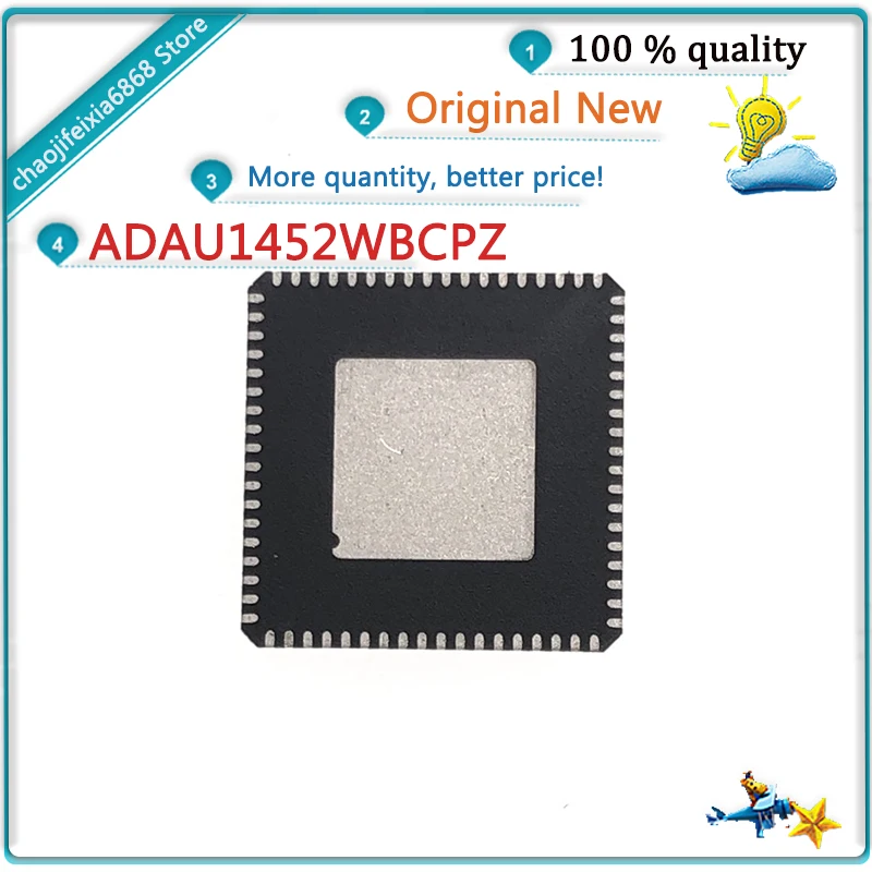 5 шт-20 шт./лот! Новый оригинальный цифровой аудиопроцессор ADAU1452WBCPZ QFN-72 ADAU1452