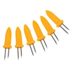 Многофункциональные держатели для кукурузы HILIFE 6 шт.компл., вилки из нержавеющей стали, принадлежности для барбекю, инструменты для барбекю