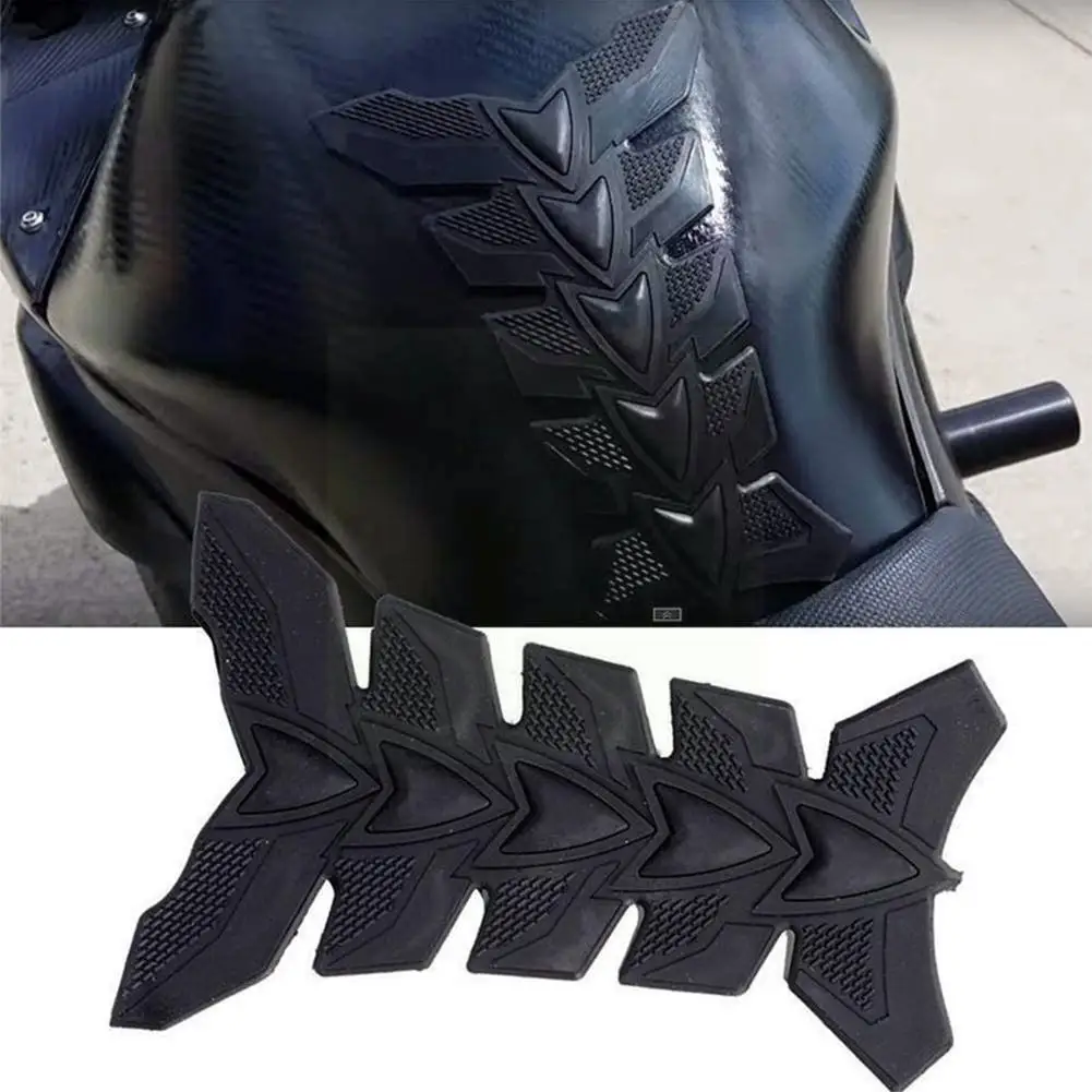 

Universal Black 3D Rubber Sticker Motorcycle Modified Tank Sticker Protector Accessories Fuel Tank Gas Decal Pad Protector D3W3