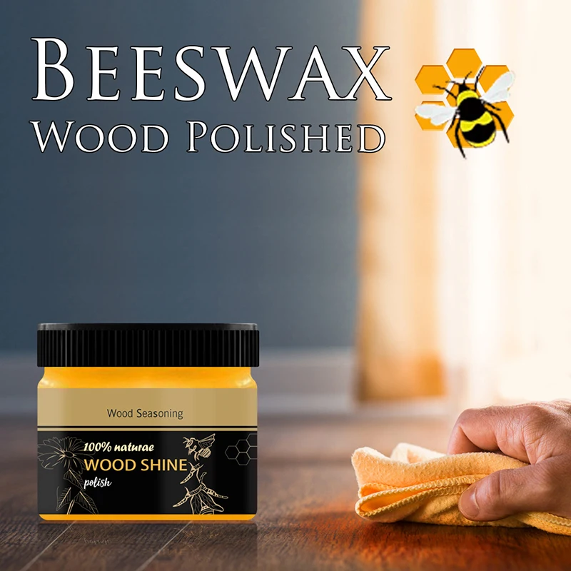

Solid Wood Maintenance Beeswax Furniture Polishing Renovation Wax Cleaning Care Household Long Lasting Wax Natural Look PR Sale