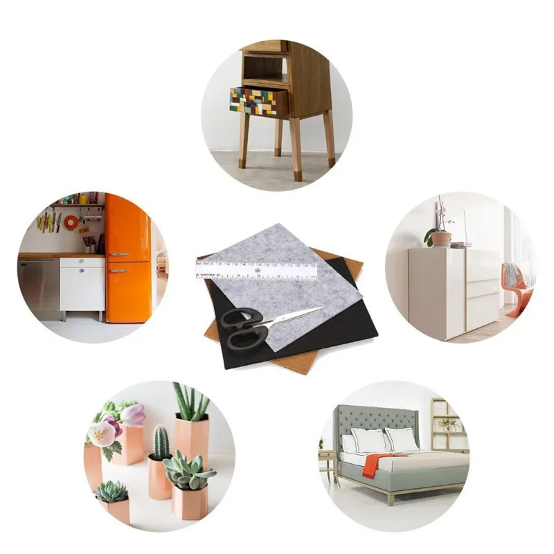 10 шт. нескользящий коврик самоклеящиеся ножки мебели для ног войлочные прокладки