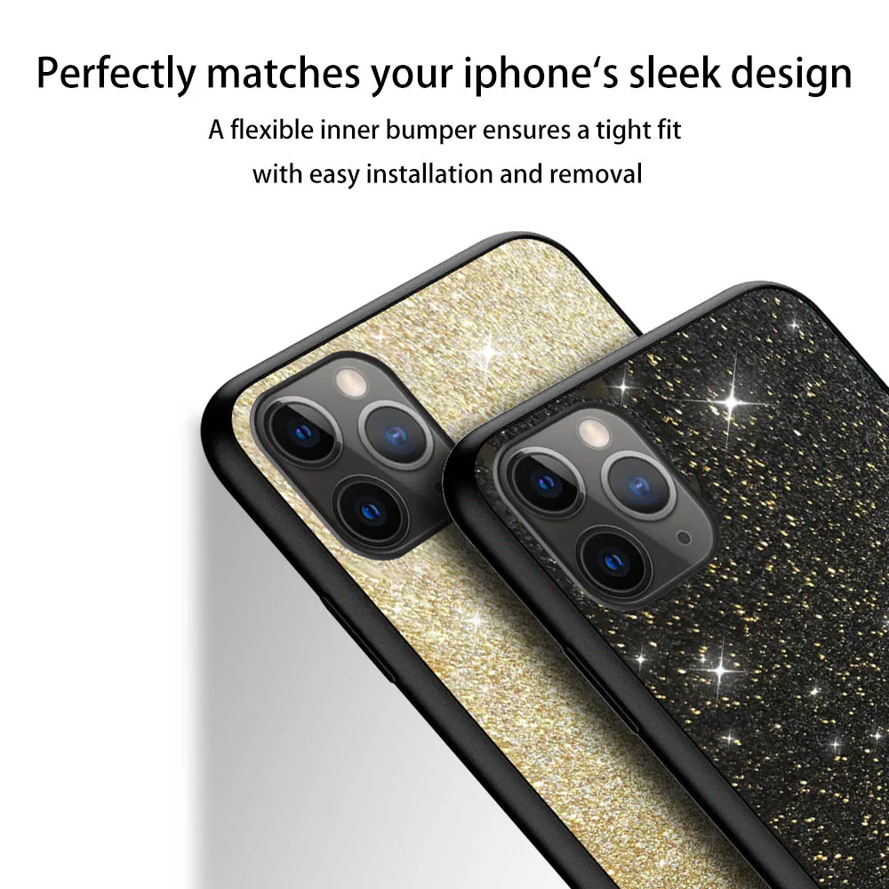 Новый роскошный модный Блестящий блестящий чехол для телефона iPhone 11 Pro Max X XR XS 6 6S 7