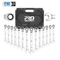 14 piece set multi function tool ratchet wrench 6 19mm chrome vanadium steel ratchet wrenches tool car repair tool by prostormer