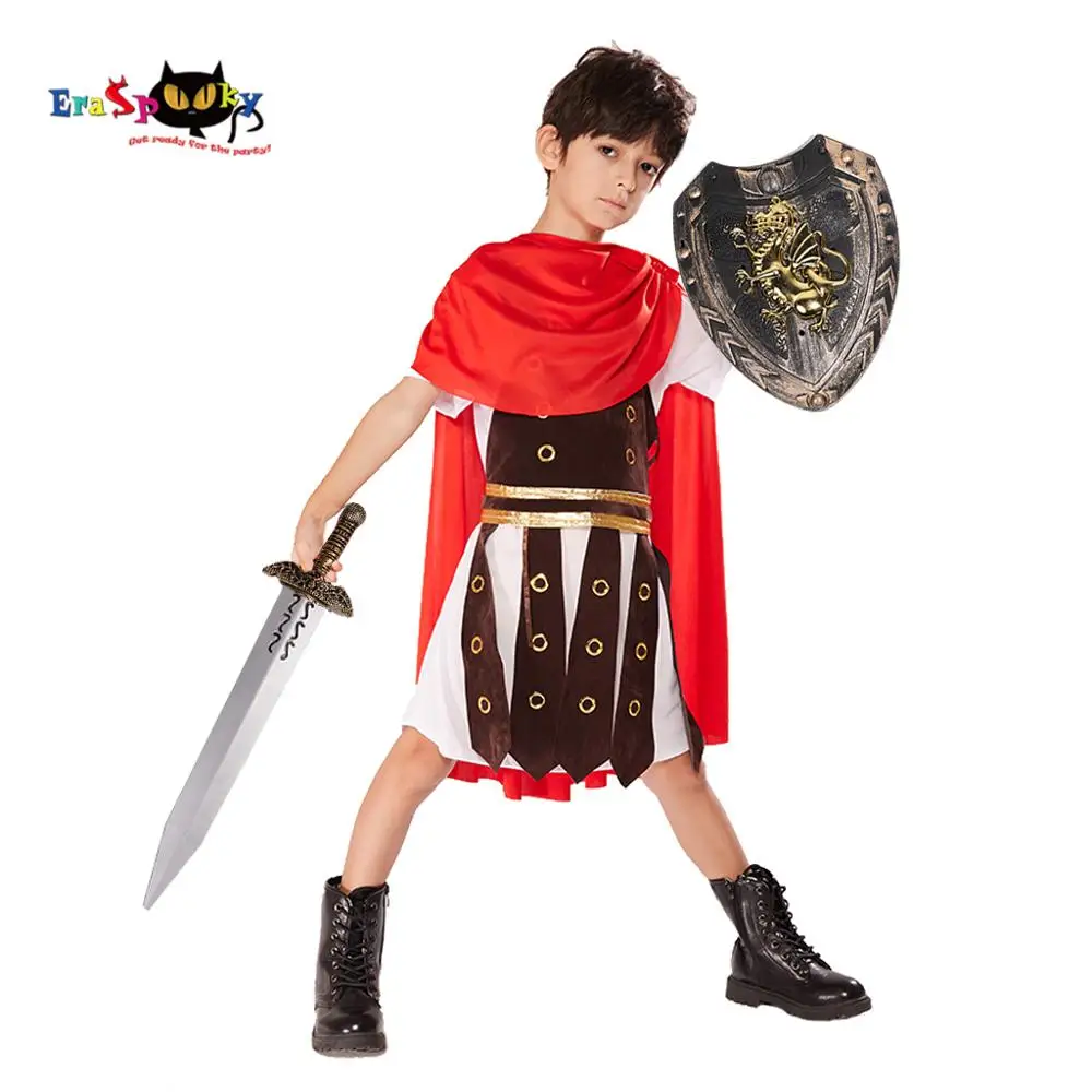 Eraspooky/средневековый костюм римского рыцарь воин для мальчиков Цезарь накидка