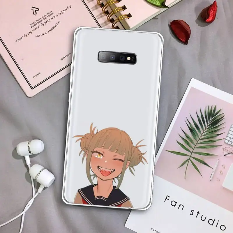 

Himiko Toga My hero academia Phone Case Transparent For Samsung Galaxy S A 5 7 8 9 2015 20 edge plus 10 e lite 2019